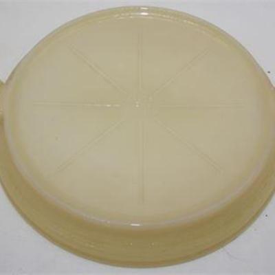 Lot 086  
Fire King Cake plate art deco