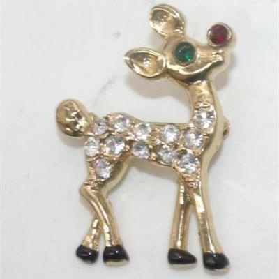 Lot 075   0 Bid(s)
Rudolph Reindeer pin