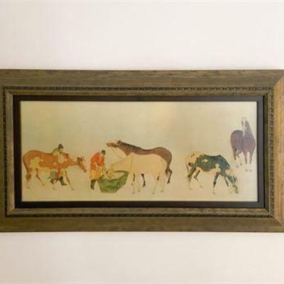 Ming Dynasty Horse Study Reproduction Print .jpg