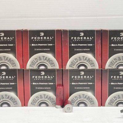 #3240 • NEW!!! (200) Rounds of Federal 12ga Shotshells Ammo
