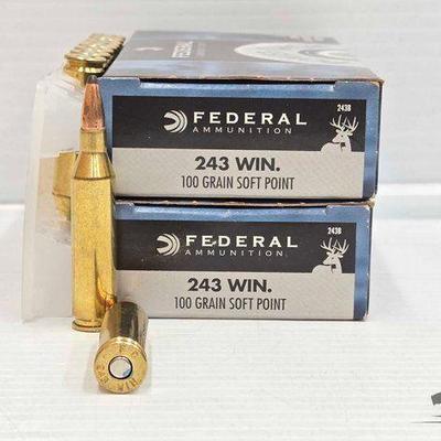 #3148 • NEW!!! (30) Federal 243 Win. Ammo
