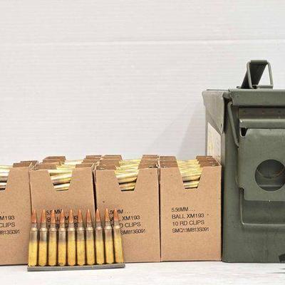 #3318 • NEW!!! (420) Rounds of Federal 5.56MM Stripper Clip Ammo
