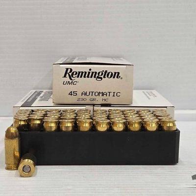 #3058 • NEW!!! (150) Rounds of Remington 45 Automatic Ammo
