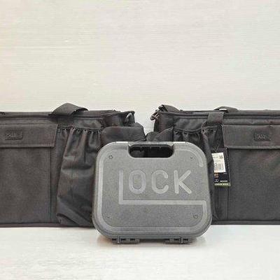 #3470 • NEW!!! (2) 5.11 Patrol Bags & (1) Glock Hard Case

