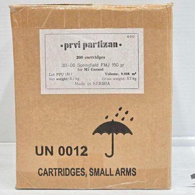 #3274 • NEW!!! (200) Rounds of Springfield .30-06 Ammo
