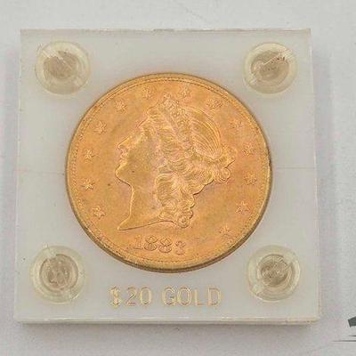 #552 • 1883 $20 Dollar Liberty Gold Coin, 33.40g
