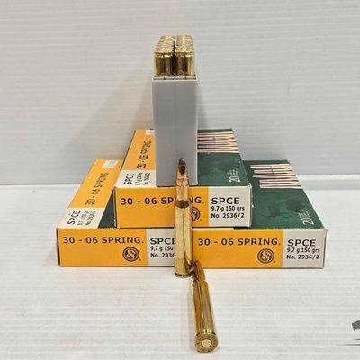 #3174 • NEW!!! (60)Rounds of Lellier & Bellot 30-06 Spring Ammo
