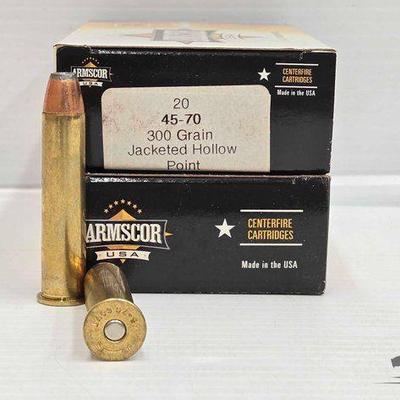 #3134 • NEW!!! (40) Rounds of Armscor 45-70 Jacked Hollow Point Ammo
