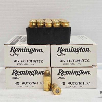 #3182 • NEW!!! (200) Rounds of Remington 45 Automatic Ammo
