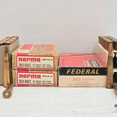 #3156 • (60) Rounds of 303 British Ammo
