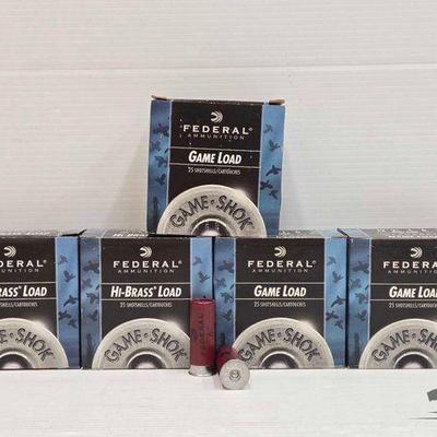#3264 • NEW!!! (125) Rounds of Federal 12ga Shotshells Ammo
