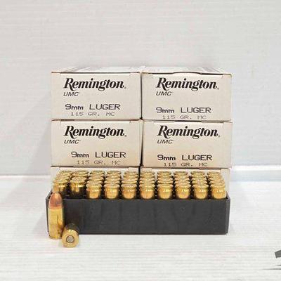 #3018 • NEW!!! (300) Rounds of Remington 9mm Luger Ammo
