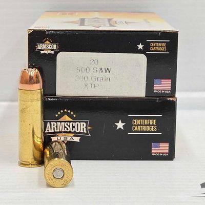 #3140 • NEW!!! (38) Rounds of Armscor 500 S&W Ammo
