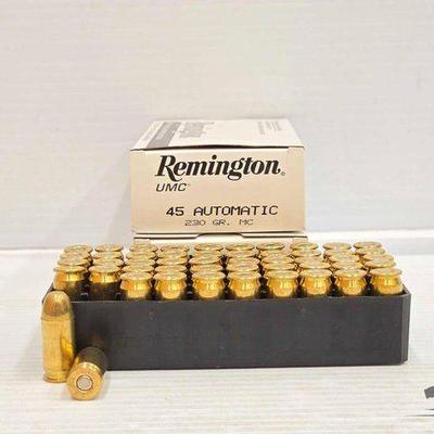 #3060 • NEW!!! (100) Rounds of Remington 45 Automatic Ammo
