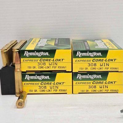 #3076 • NEW!!! (80) Rounds of Remington 308win Ammo
