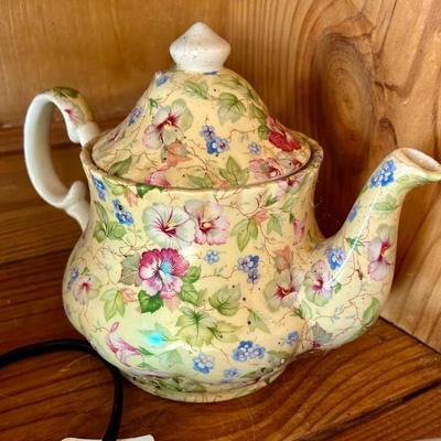 Crown burslem floral chintz teapot