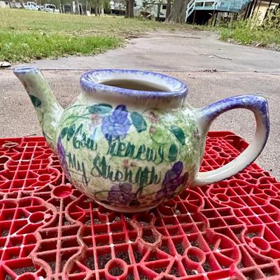 Floral teapot