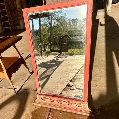 Sale Photo Thumbnail #72: Antique rustic lrg mirror