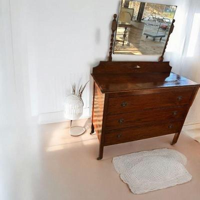 Antique dresser with mirror