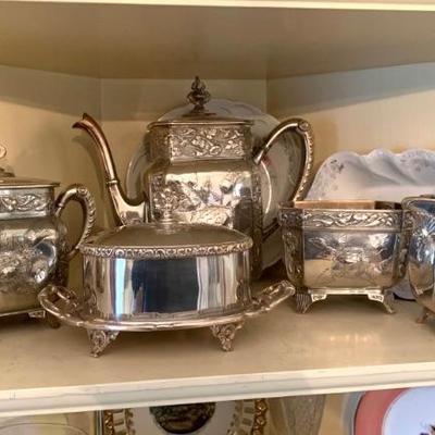 Victorian Meriden silver plate