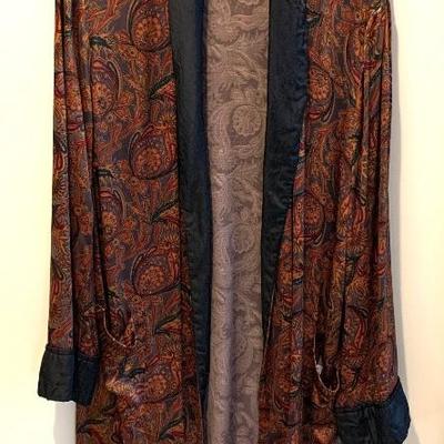 Paisley smoking jacket