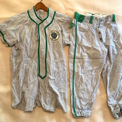 Vtg. baseball uniform