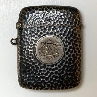 Antique English match safe
