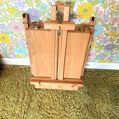 Folding artist’s paint box/ easel
