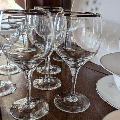 Lenox Weatherly Platinum glassware