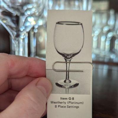 Lenox Weatherly Platinum glassware