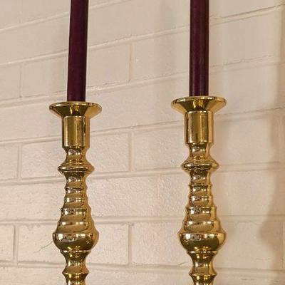 Brass candle sticks