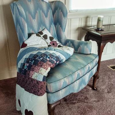 Ethan Allen Queen Anne wing chair