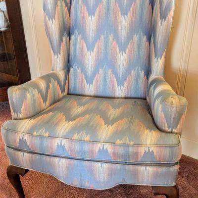 Ethan Allen wing-back chair