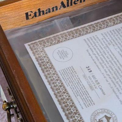 Ethan Allen end table with one drawer