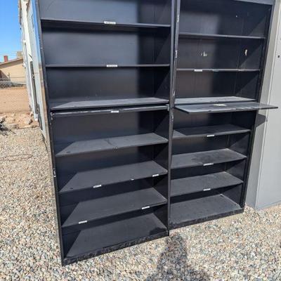 bookcase shelving units w/1 slide-out shelf extension