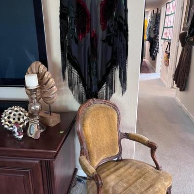 SUEDE LEATHER CHAIRS(2)