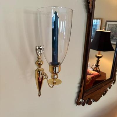 Hurricane Sconce Set