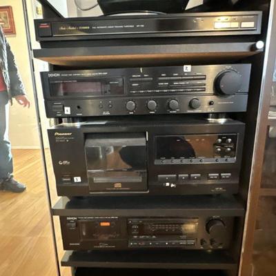 Denon & Pioneer stereo components