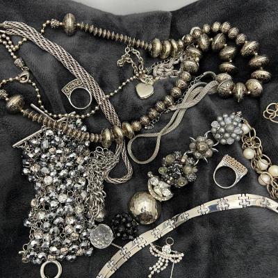 Grab bag with Costume Jewelry 