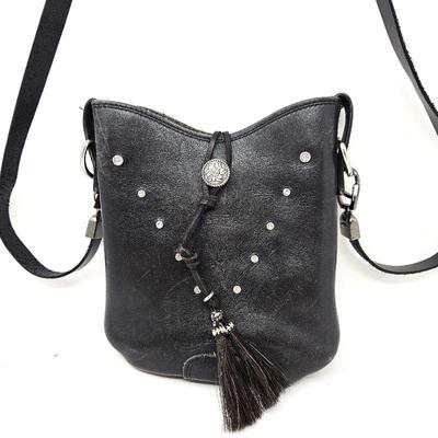 Lot #122 - Genuine Leather Cowboy Boot Purse / Handbag Made by Long Haul Brand - Cross Body Strap Length