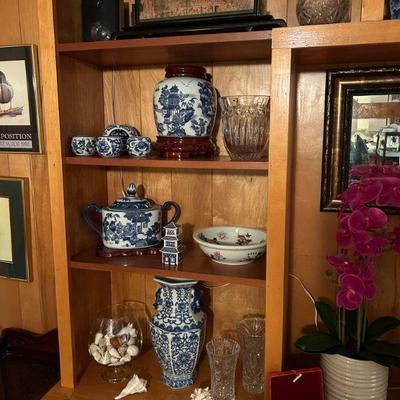This sale has TONS of Blue and White, much of it is Bombay & Co. 