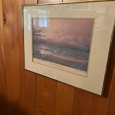 Signed Jean Claude De Montfort print