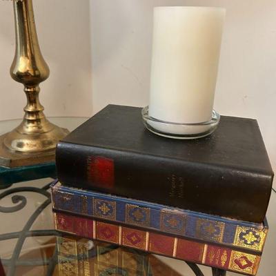 Flip top storage books. 