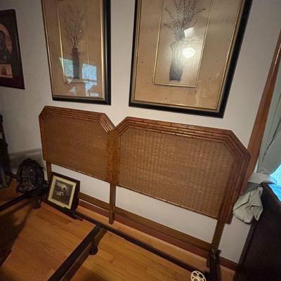 Faux Bamboo King Headboard 