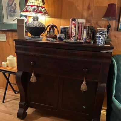 Empire style storage cabinet. Great vintage condition. 