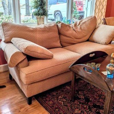 Comfy sofa and Baker butler table 