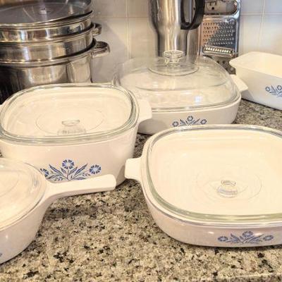 Cornflower Blue Corning ware