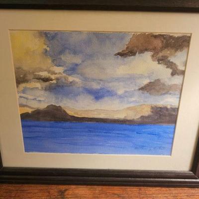 Watercolor by local artist Barbara Baker