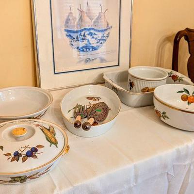 Royal Worcester Fine Porcelain "Evesham" bakeware