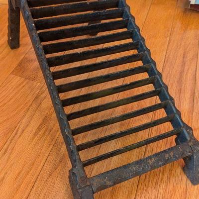 Antique wrought iron book scraper
